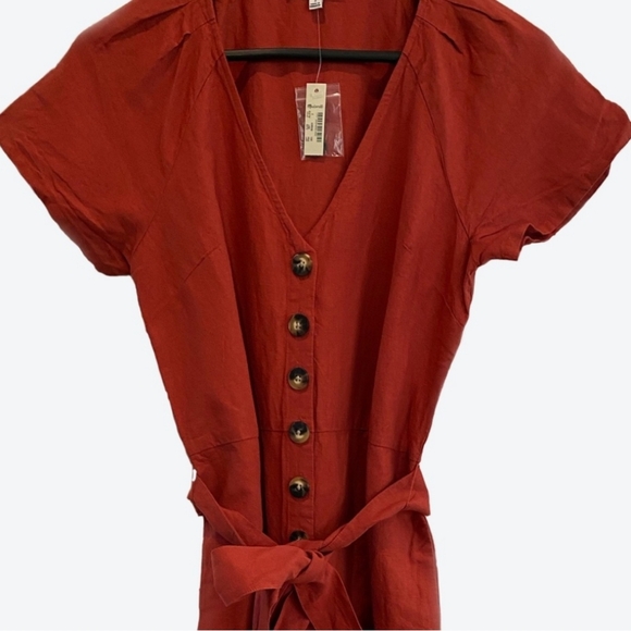 Madewell Burnt Orange Jumpsuit - Picture 5 of 7